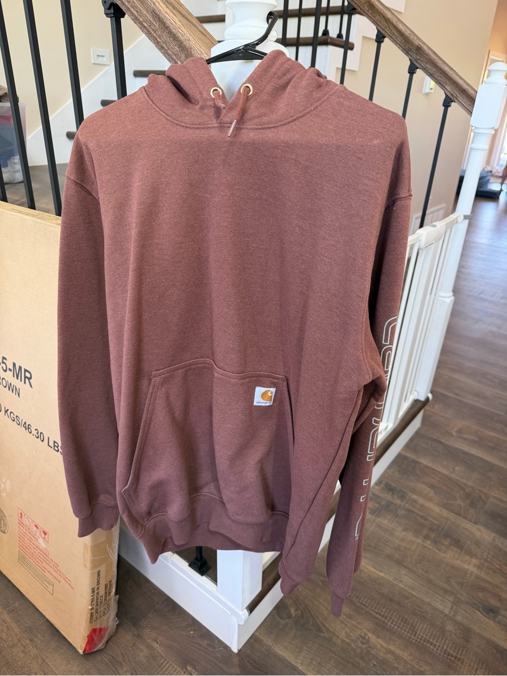 Carhartt Men's Hooded Pullover Sweatshirt - Maroon